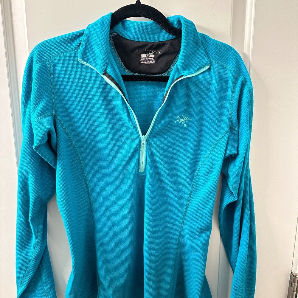 ARC’TERYX Women's DELTA Waffle Polartec Fleece 1/4 Zip PULLOVER Base layer